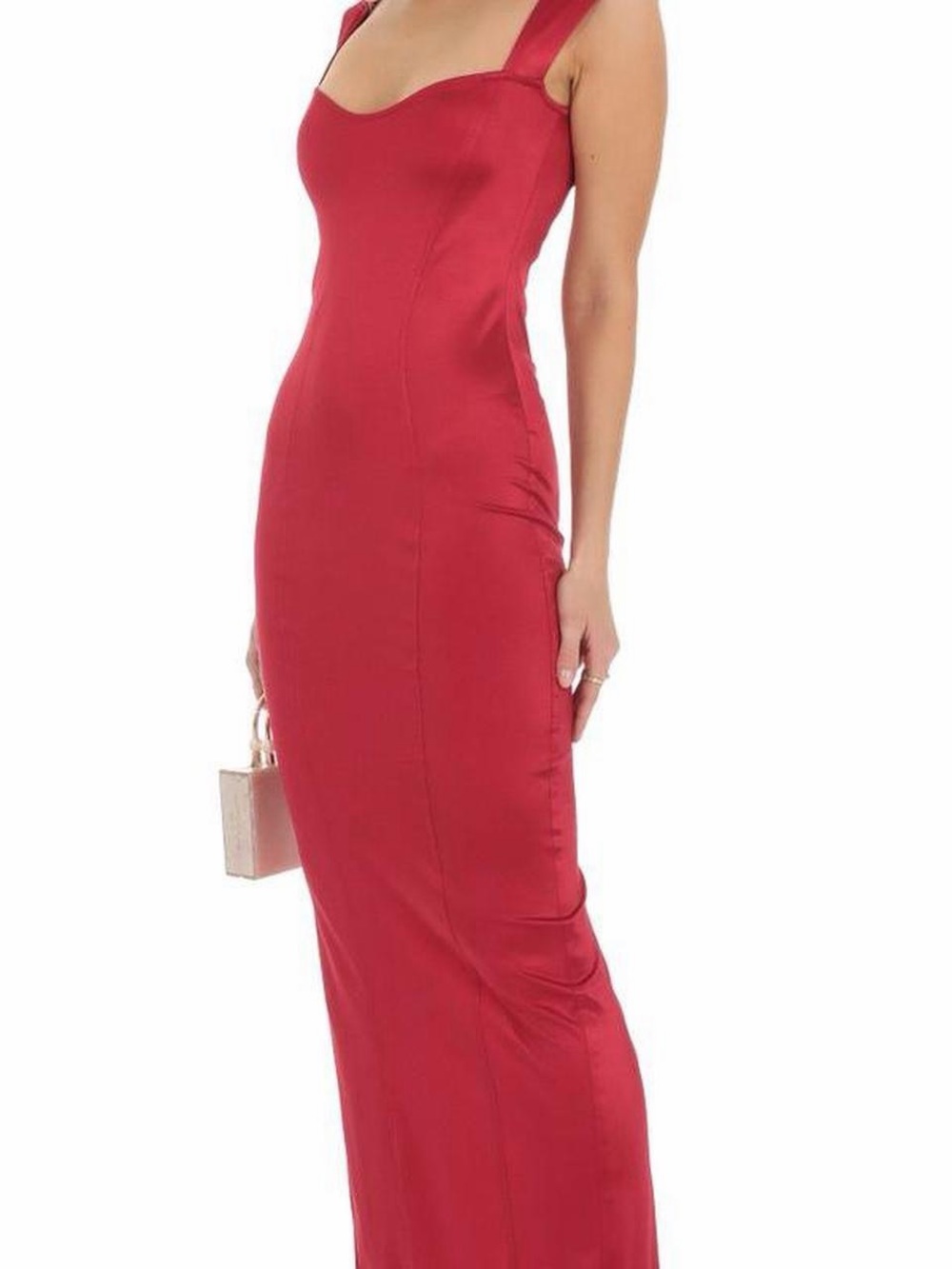 Lucy in the Sky Scarlet Red Fitted Maxi Dress